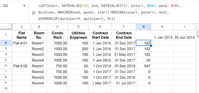 Calculating Days Fall in the Specific Time Frame