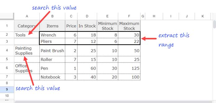 XLOOKUP for Dynamic Data Extraction in Google Sheets