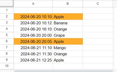 Conditional Format Same Day Duplicates