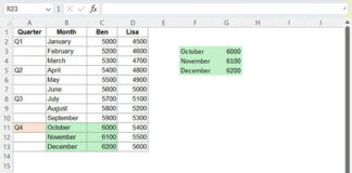 OFFSET-XLOOKUP Combo in Excel