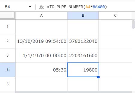 GMT Offsets in Google Sheets