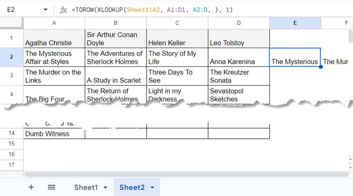 Formula for Dynamic Dependent Drop-Down List