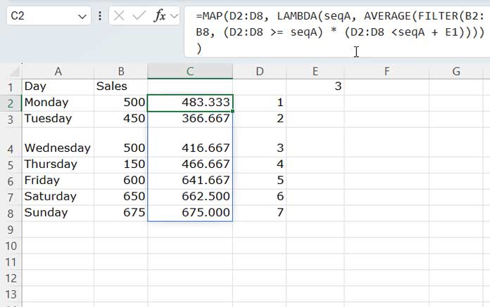 Map function iterating over each row in the sequence and filtering accordingly