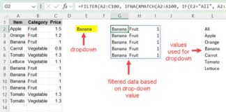 Explained: Filtering data with a dropdown menu and 'All' option