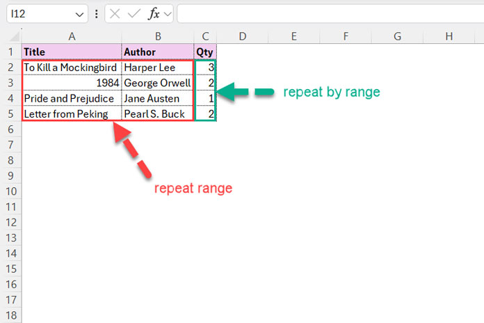 Understanding Repeat Range and Repeat By Range for Duplicating Rows