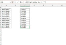 Replace the first two characters in Excel