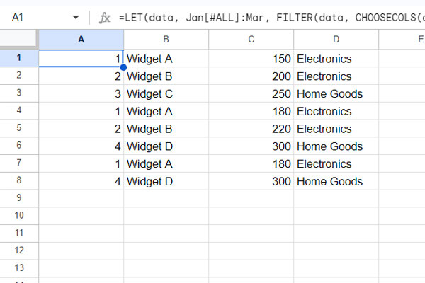 Filtering out header rows in stacked structured tables