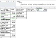 Example of extracting items under a category from the same column in Excel