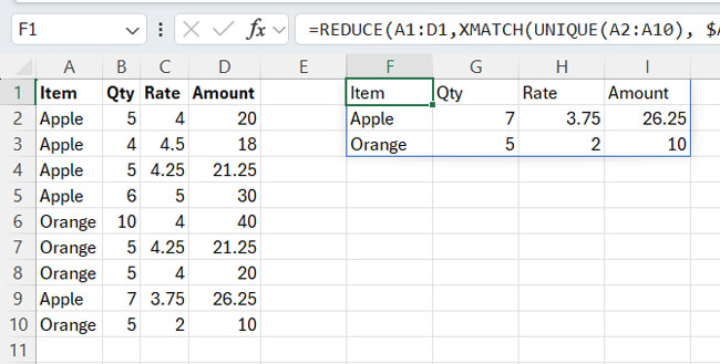 Example of retrieving the last record in each group for sequential events in Excel