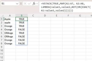 Marking Case-sensitive Unique Values In Excel