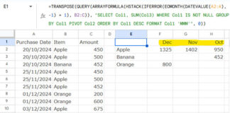 Example of Sorting Month Names in QUERY Pivot Headers Chronologically