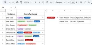 Drop-down chips used as conditions and criteria for filtering