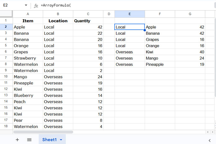 Example of extracting top N per group from query-aggregated data in Google Sheets