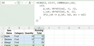 Running total resets by category using SCAN