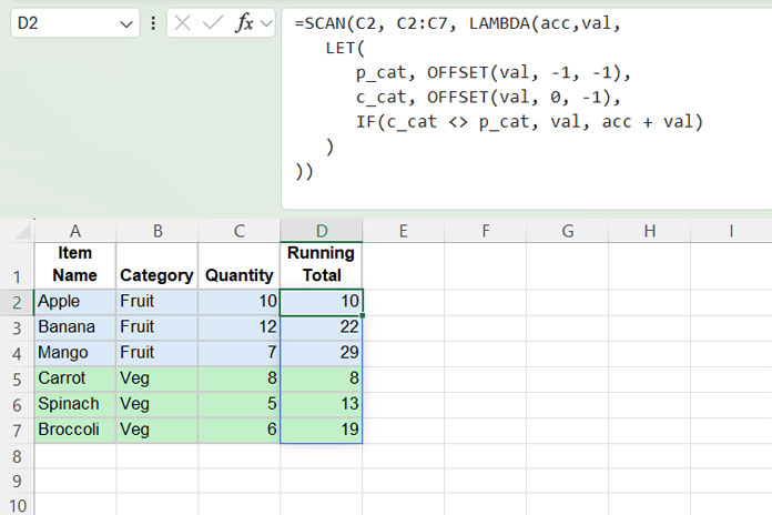 Running total resets by category using SCAN