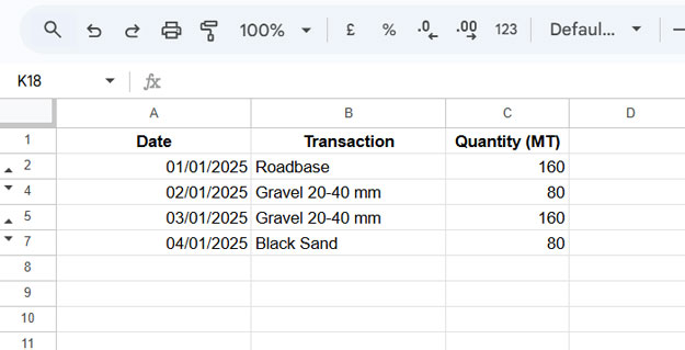 Sequential dates skipping hidden rows in Google Sheets with visible rows filled only