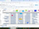 Full-year leave calendar with color-coded leave types and working days in Google Sheets