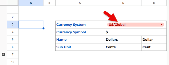 Currency numbering system in invoice setup tab
